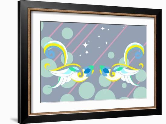 Birds of Love-null-Framed Premium Giclee Print