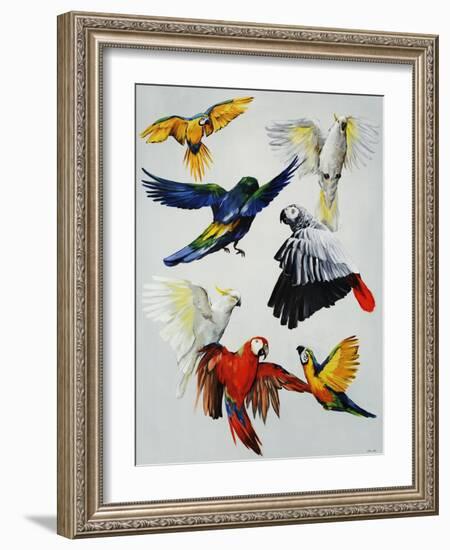 Birds of Paradise-Sydney Edmunds-Framed Giclee Print