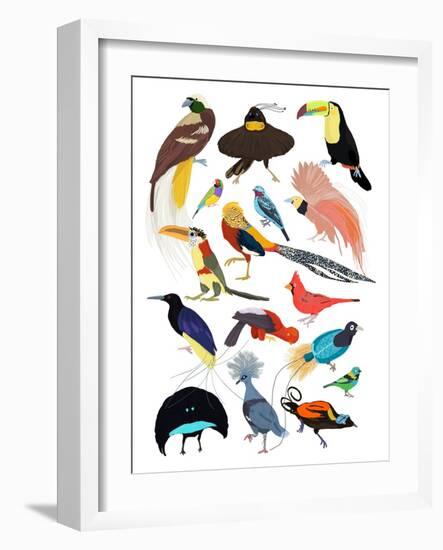 Birds of Paradise-Hanna Melin-Framed Giclee Print