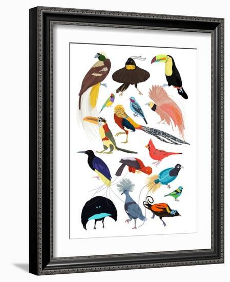 Birds of Paradise-Hanna Melin-Framed Giclee Print