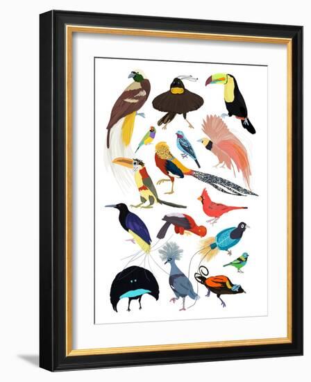 Birds of Paradise-Hanna Melin-Framed Giclee Print