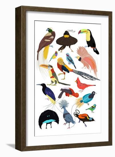 Birds of Paradise-Hanna Melin-Framed Art Print