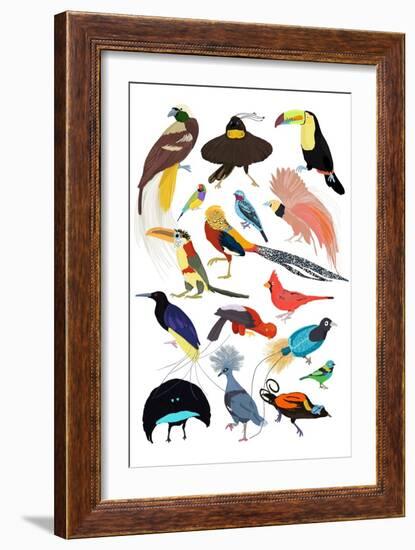 Birds of Paradise-Hanna Melin-Framed Art Print