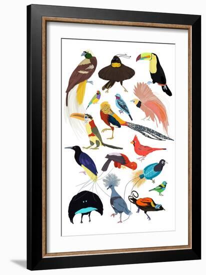 Birds of Paradise-Hanna Melin-Framed Art Print