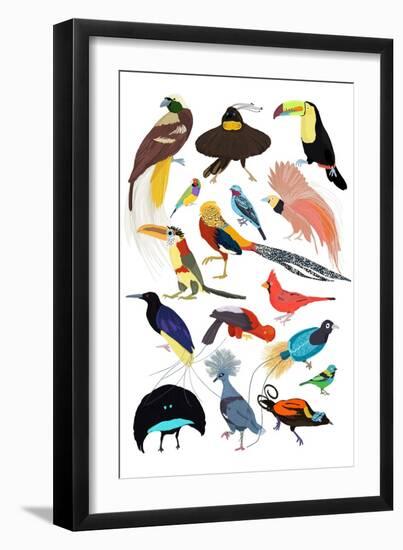 Birds of Paradise-Hanna Melin-Framed Art Print