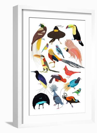 Birds of Paradise-Hanna Melin-Framed Art Print