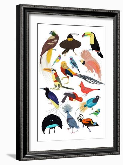 Birds of Paradise-Hanna Melin-Framed Art Print