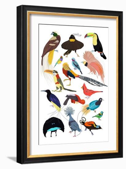 Birds of Paradise-Hanna Melin-Framed Art Print