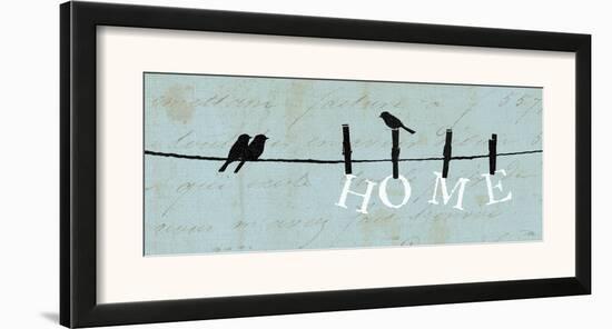 Birds on a Wire - Home-Alain Pelletier-Framed Art Print