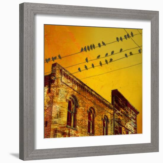 Birds on a Wire I-James McMasters-Framed Art Print