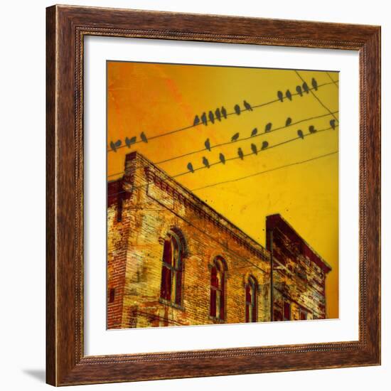 Birds on a Wire I-James McMasters-Framed Art Print