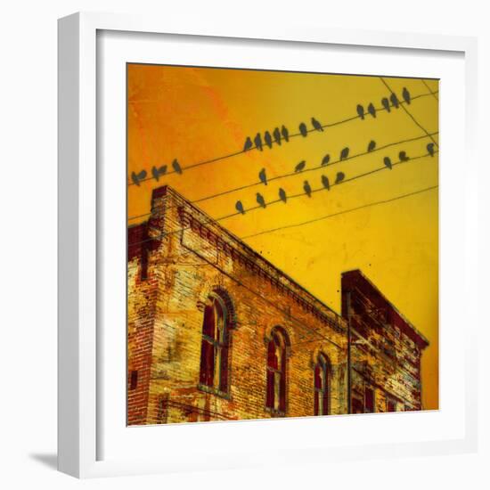 Birds on a Wire I-James McMasters-Framed Art Print