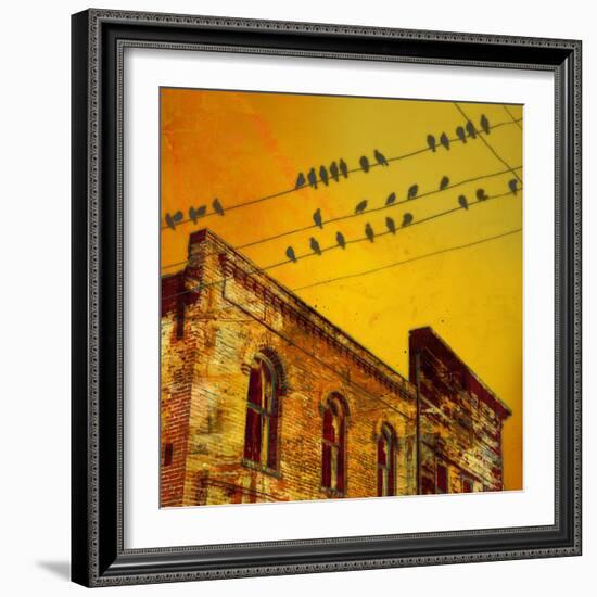 Birds on a Wire I-James McMasters-Framed Art Print