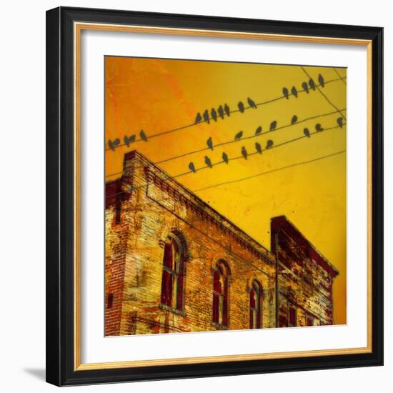 Birds on a Wire I-James McMasters-Framed Art Print