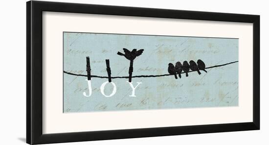 Birds on a Wire - Joy-Alain Pelletier-Framed Art Print
