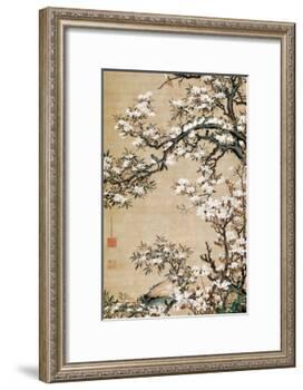 Birds on Aronia Branch-Jakuchu Ito-Framed Giclee Print