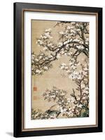 Birds on Aronia Branch-Jakuchu Ito-Framed Giclee Print