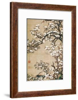 Birds on Aronia Branch-Jakuchu Ito-Framed Giclee Print