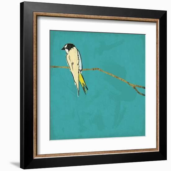 Birds On Branch-Jace Grey-Framed Art Print