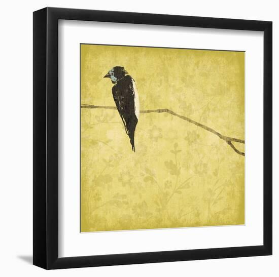 Birds On Branch-Jace Grey-Framed Art Print