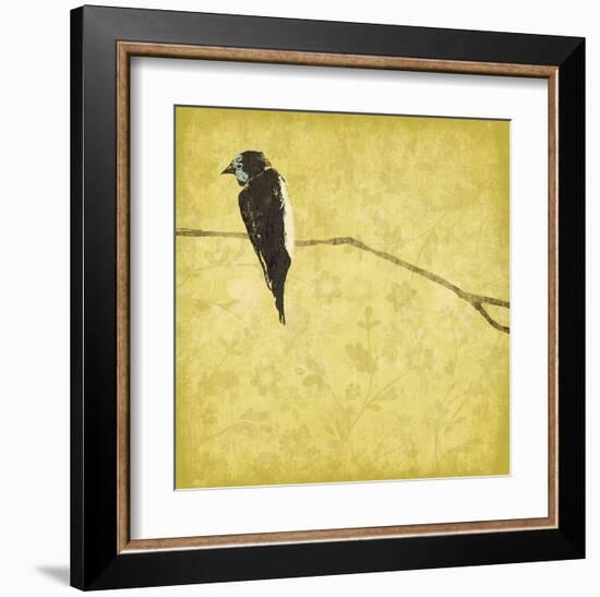 Birds On Branch-Jace Grey-Framed Art Print