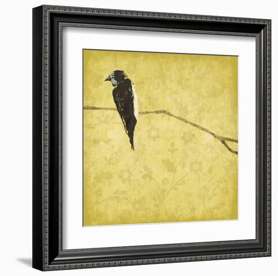 Birds On Branch-Jace Grey-Framed Art Print