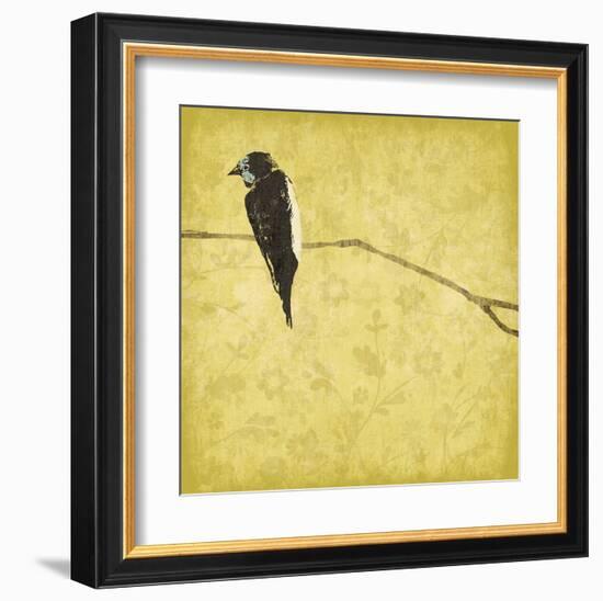 Birds On Branch-Jace Grey-Framed Art Print