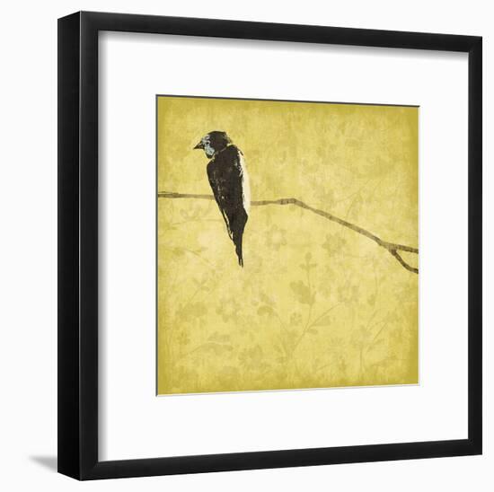 Birds On Branch-Jace Grey-Framed Art Print