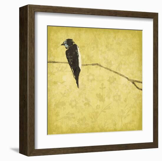 Birds On Branch-Jace Grey-Framed Art Print