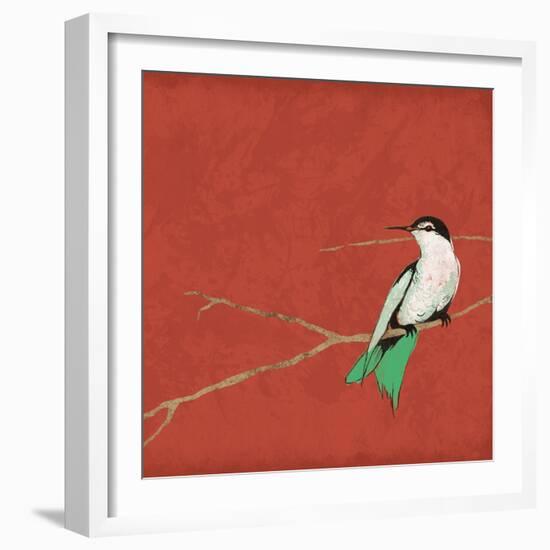 Birds On Branch-Jace Grey-Framed Art Print