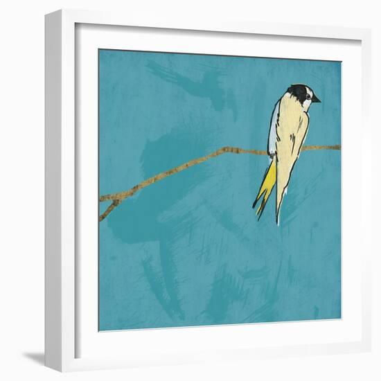 Birds On Branch-Jace Grey-Framed Art Print