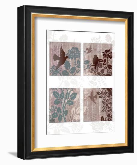 Birds on Branches-Bee Sturgis-Framed Art Print