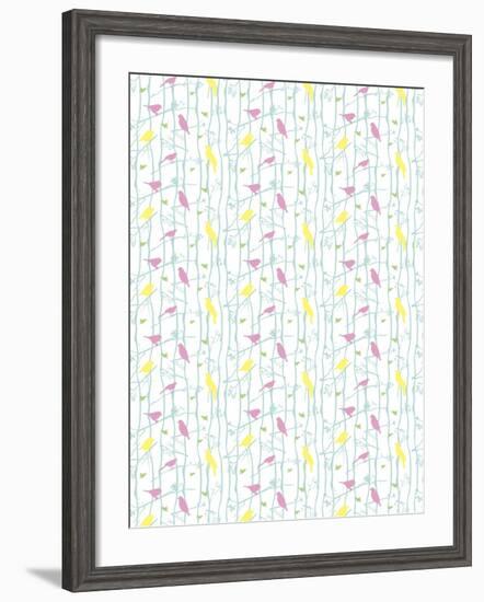 Birds on Branches-Josefina Baumann-Framed Giclee Print