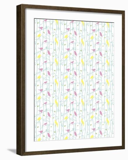 Birds on Branches-Josefina Baumann-Framed Giclee Print