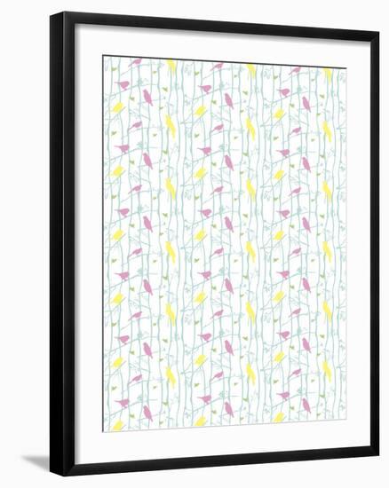 Birds on Branches-Josefina Baumann-Framed Giclee Print