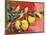 Birds on Lemon Branch - Citrus Crate Label-Lantern Press-Mounted Art Print