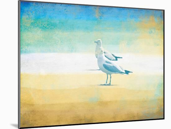 Birds On The Beach-Jace Grey-Mounted Art Print