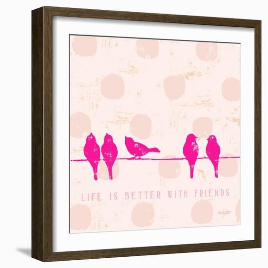 Birds on Wire-Lola Bryant-Framed Art Print