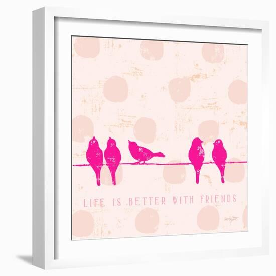 Birds on Wire-Lola Bryant-Framed Art Print