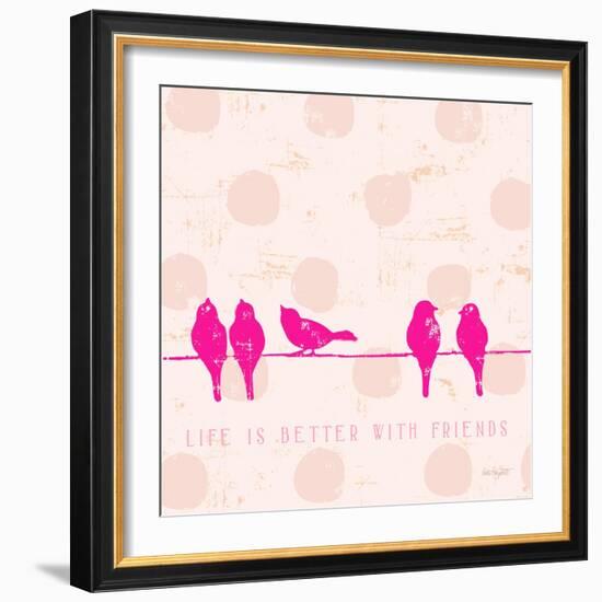 Birds on Wire-Lola Bryant-Framed Art Print