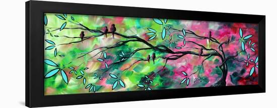 Birds Pink Green-Megan Aroon Duncanson-Framed Art Print