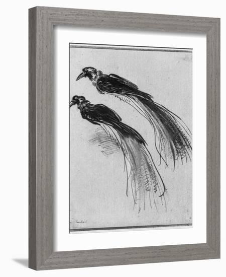 Birds-Rembrandt van Rijn-Framed Giclee Print