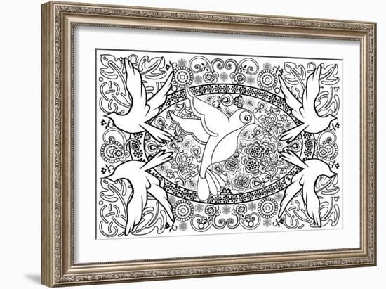 Birds-Art House Design-Framed Giclee Print