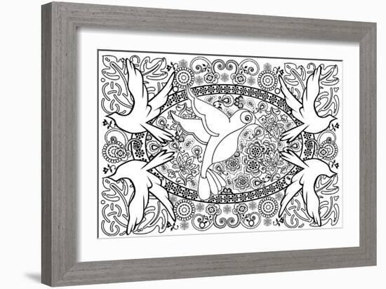 Birds-Art House Design-Framed Giclee Print