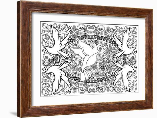 Birds-Art House Design-Framed Giclee Print