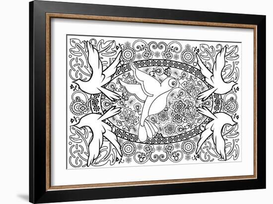 Birds-Art House Design-Framed Giclee Print