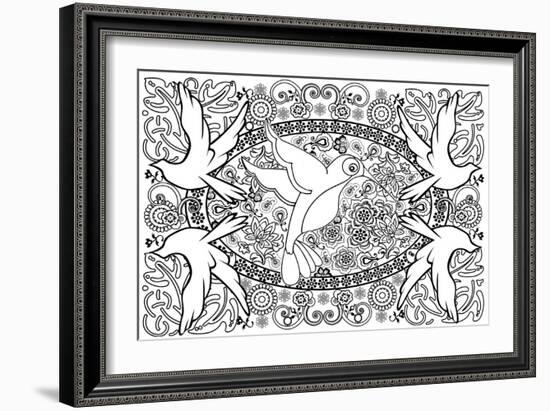 Birds-Art House Design-Framed Giclee Print