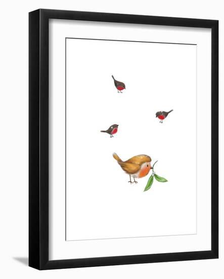 Birds-MAKIKO-Framed Giclee Print