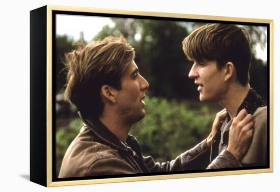 BIRDY, 1984 directed by ALAN PARKER Nicolas Cage and Matthew Modine (photo)-null-Framed Stretched Canvas