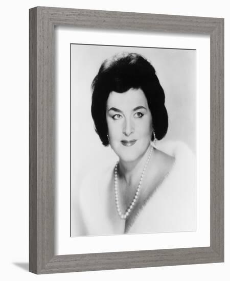 Birgit Nilsson, Swedish Soprano, Famous for Her Operatic Performances of Wagnerian Roles-null-Framed Photo